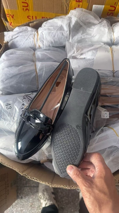 Cheap Women's Flat Shoes Fashionable Comfortable Ladies Single Shoes Mixed Design Soft Sole Ballet Shoes Stock Shoes Wholesale