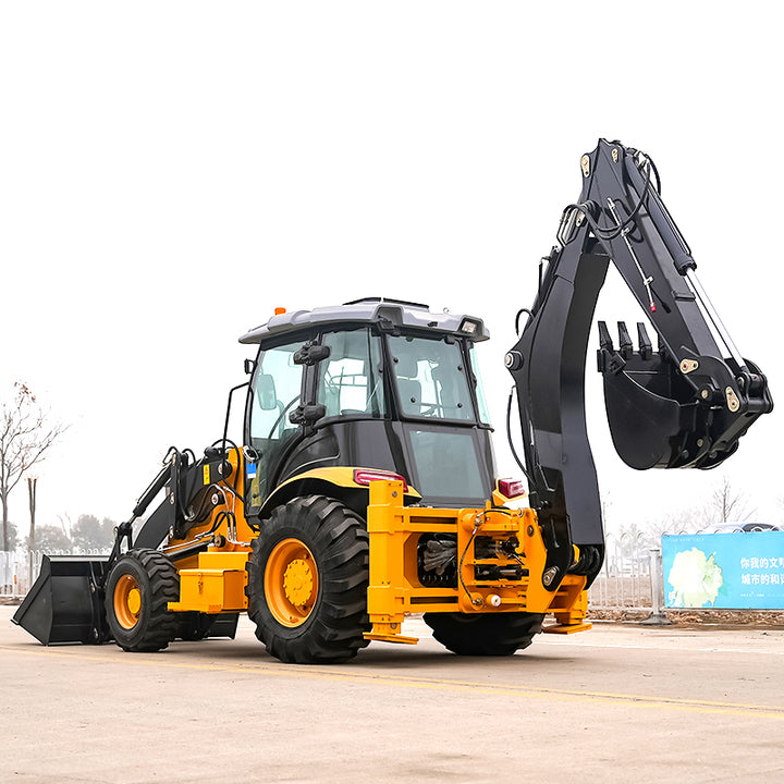 FREE SHIPPING Cargador Frontal Retroexcavadora 4X4 Backhoe Loader Ce Euro 5 Loader Backhoe Backhoe Loader Tractor with Loader
