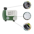 Smart Automatic Two-Outlet Electronic Garden Irrigation Water Timer Plastic LCD Display