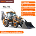 WZ388 CE EPA Engine backhoe loader mini backhoe 4x4 Wheel Loader tractor with loader and backhoe for Sale