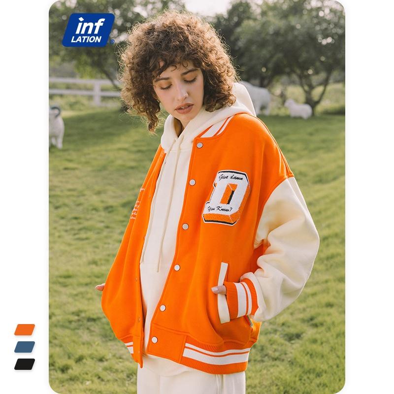wholesale bomber jacket mens casual high quality stretch wool hip hop unisex varsity jacket