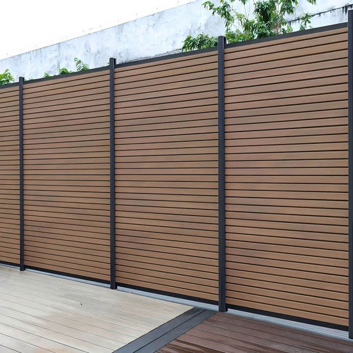 Customizable Black Solar Aluminum Alloy Modern Eco-Friendly Garden Privacy Fence Panels Outdoor Home Fencing & Trellis Gates