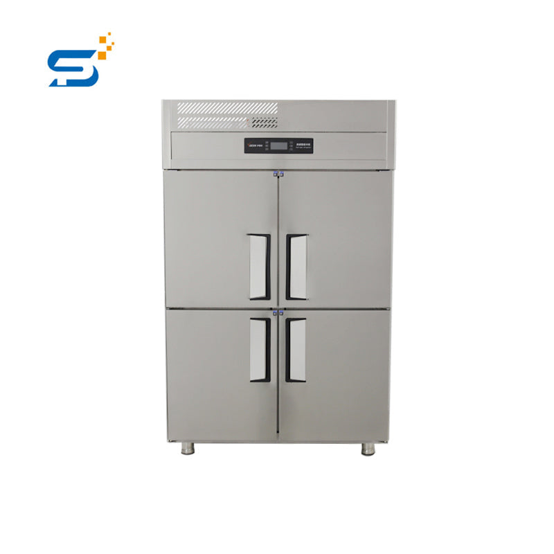 Commercial kitchen 6 door refrigerator stainless steel 201 vertical fridge