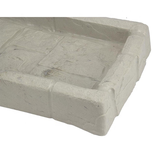 PP Grey Modern Splash Block Guards for Rain Gutter Downspout Extension 54x27x5cm Garden Use