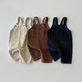 New Baby Sleeveless Corduroy Overalls Solid Newborn Cotton Pants Kids Casual Strap Jumpsuit Autumn Infant Clothes