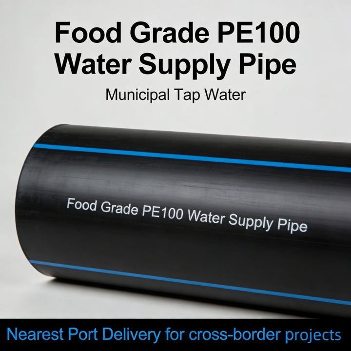 HDPE High Pressure Resistant Irrigation Water Pipe DN160 PN10 Black Socket Fusion