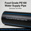 HDPE High Pressure Resistant Irrigation Water Pipe DN160 PN10 Black Socket Fusion