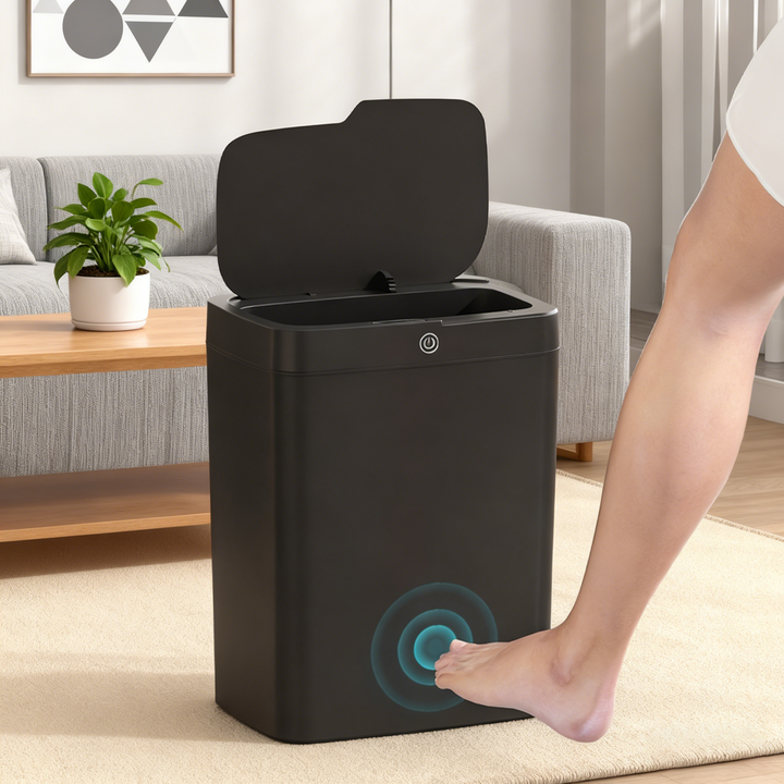10L 12L ABS Plastic Sensor Smart Trash Can Indoor Automatic Garbage Bin for Home Use