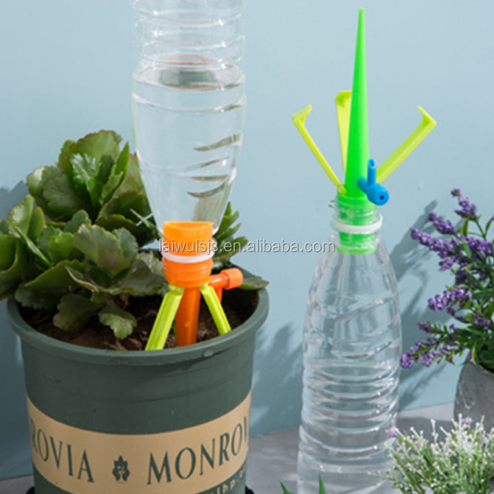 Garden Watering Irrigation Kit Adjustable Valve Self-Watering Plant Watering Drip Spikes Dripper for Homeland Vacation Plant Wat