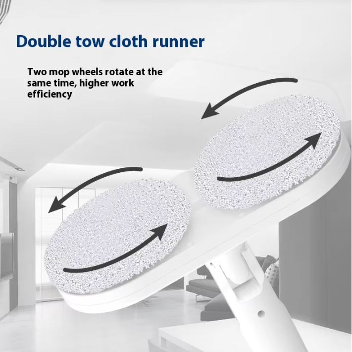 Hot Selling 360 Rotary Adjustable Chenille Mop Sustainable Household Healthy Cordless Electric Mop for Floor Home Cleaning