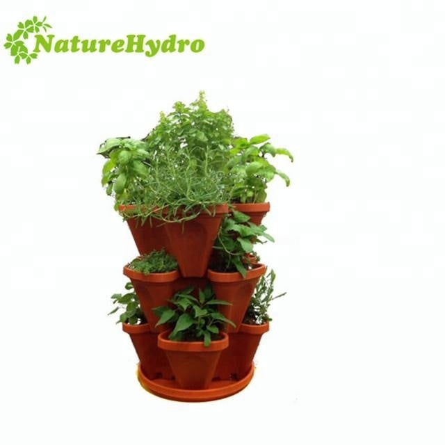 Strawberry Lettuce Planter Hydroponics Stacking Pots