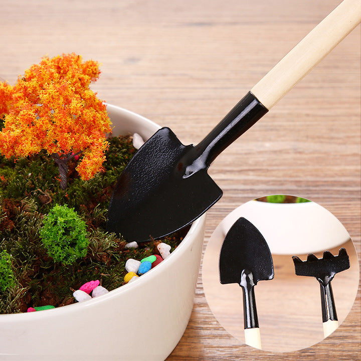 Wholesale Price Garden Handle Tools Set Metal Mini Garden Shovels Portable Shovels