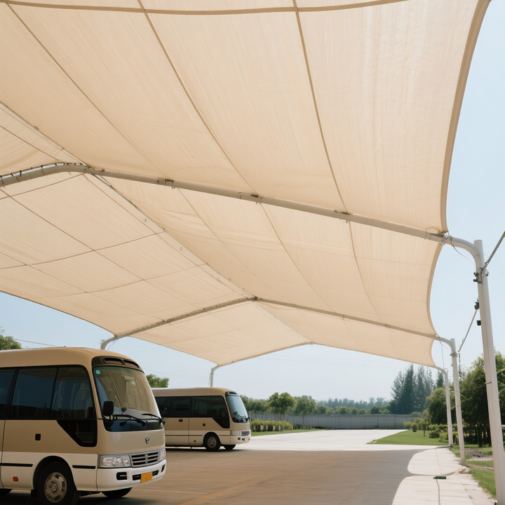 Patio Garden HDPE Woven Premium Square Shade Sails & Enclosure Nets with UV Protection Customizable Thickness for Outdoor Use