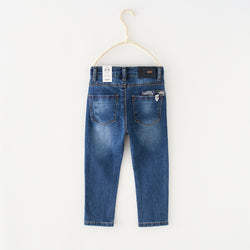 2 -10 T wholesale Casual Retro Children Baby Overalls Wear Kids Boys Blue Jeans Denim Pants