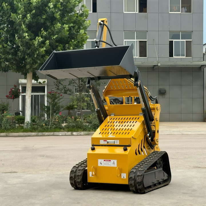FREE SHIPPING Cheap New Small Mini Garden Loader Wheel/Track Mini Skid Steer Loader EPA Engine Hydraulic Pump