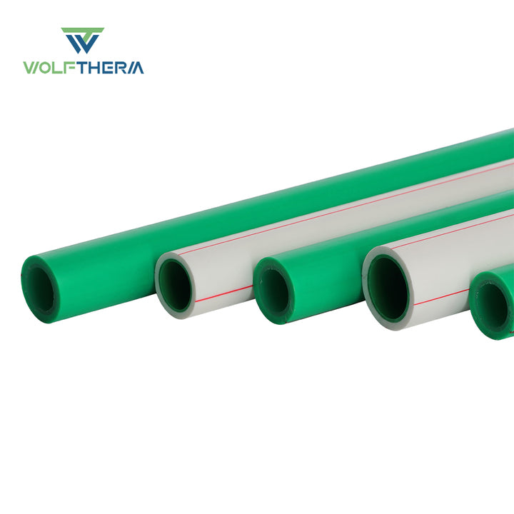 Hot Sales Wolftherm Tube Connector PPR Plastic Pipe Fitting PN 25 20mm Size Transparent Heat Insulation Plumbing Smooth 1 Piece