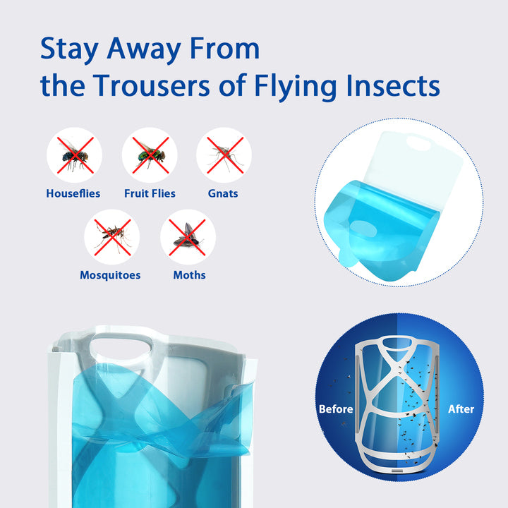 Rechargeable Electrical Solid Square Plastic Eco-friendly Flying Zapper Effective Indoor Insect Trap for Fly Pest Control