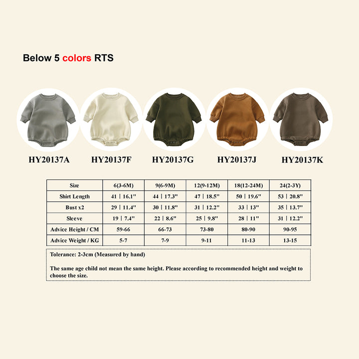 Winter New Born Baby Bubble Romper 300 Gsm Fleece Cotton Baby Boy Girls Clothes Cute Newborn Baby Clothing Wholesale