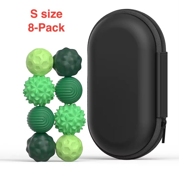 Silicone Balls Fidget Toy,EDC Anti Stress Relief Toys Antistress Anxiety Sensory Silicone Magnet Ball for Adult Kids Autism ADHD