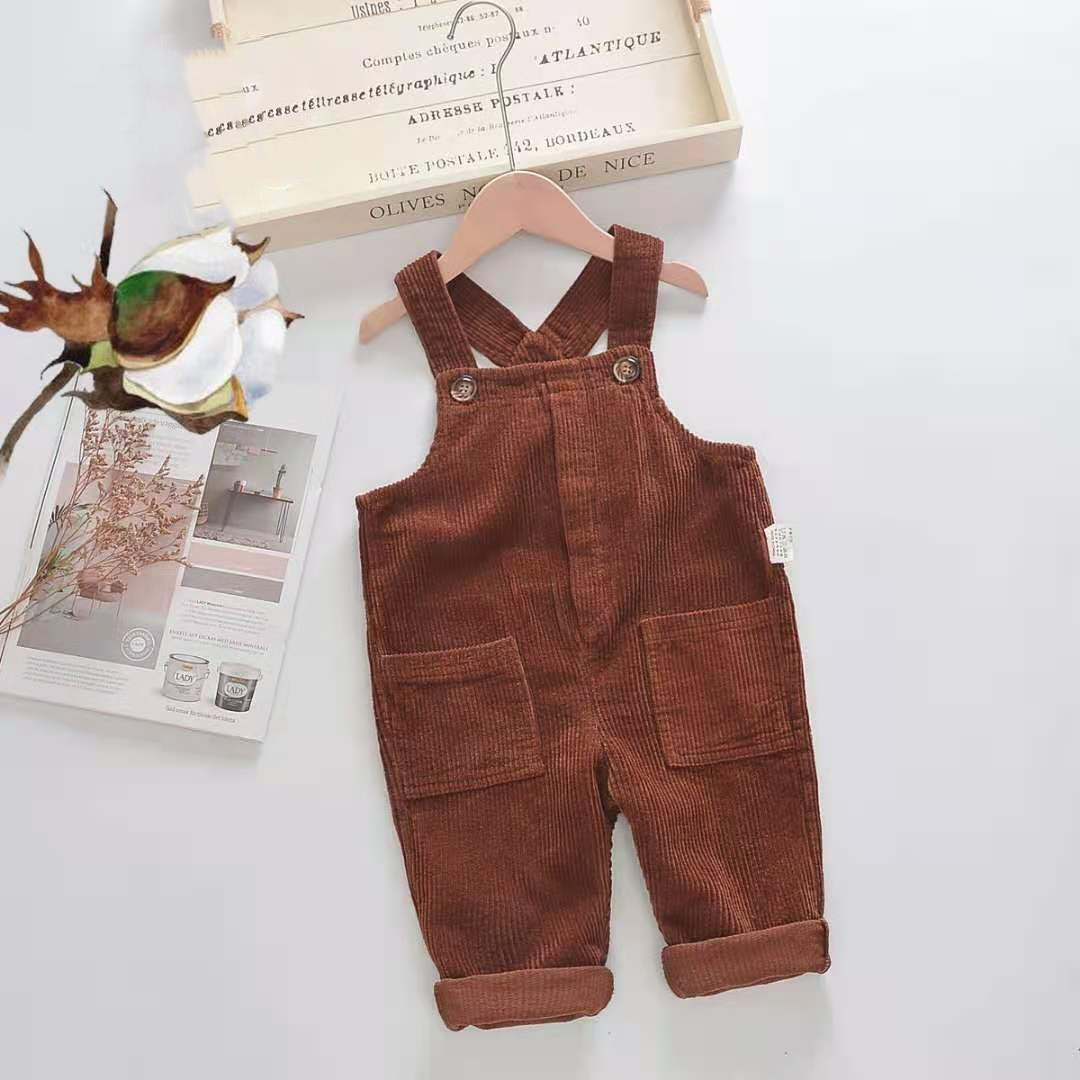 Cute & Comfy: Cotton Toddler Corduroy Overalls