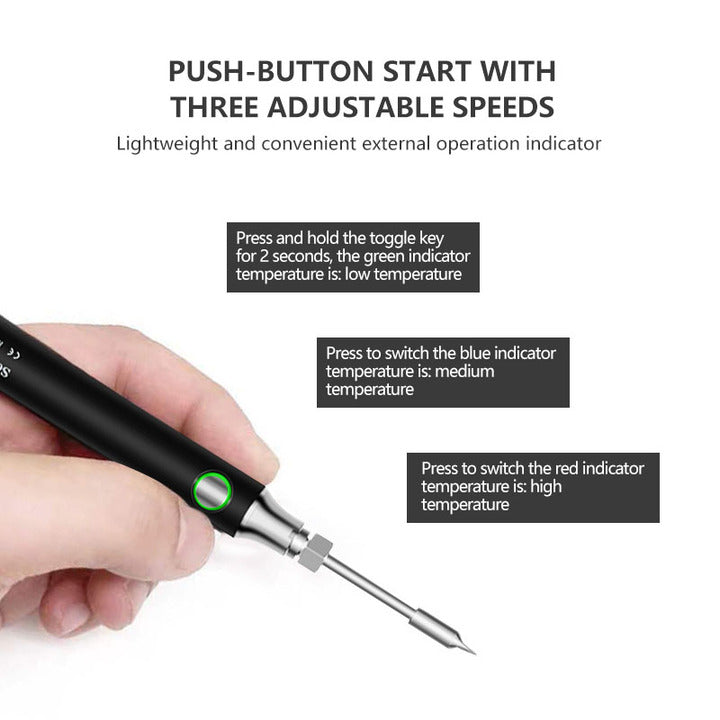 Mini Portable Soldering Iron USB Cordless Charging Soldering Iron Pen With Lithium Battery 8w