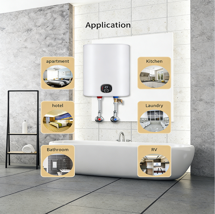 Customizable OEM 30L-100L Wall Mounted Bathroom Digital Electric Geyser Shower Hot Storage Water Heaters