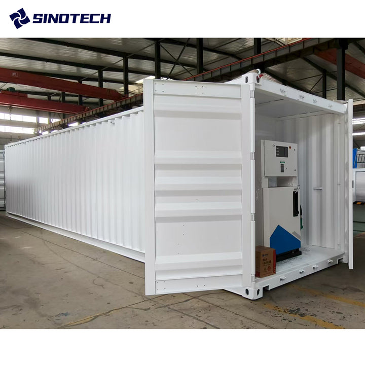 Skid Mobile Filling Station Container Petrol Station Fuel Tank With Dispenser 10-40cbm