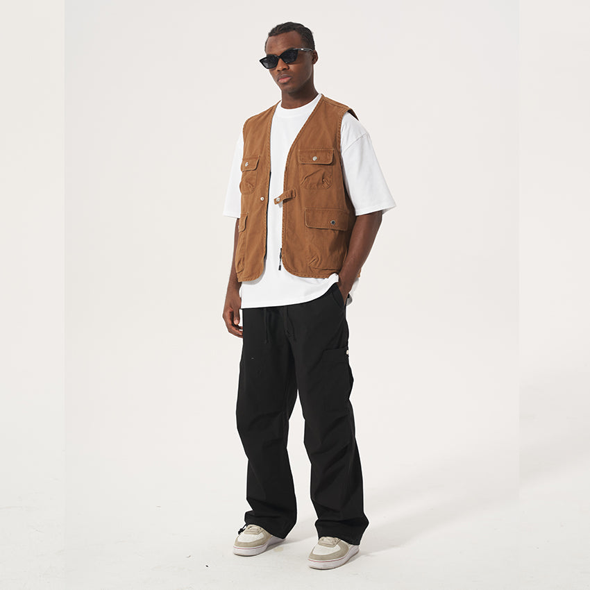 outdoor working linen men trousers chino cotton sweatpants sport joggers custom cargo Men's Pants & Trousers