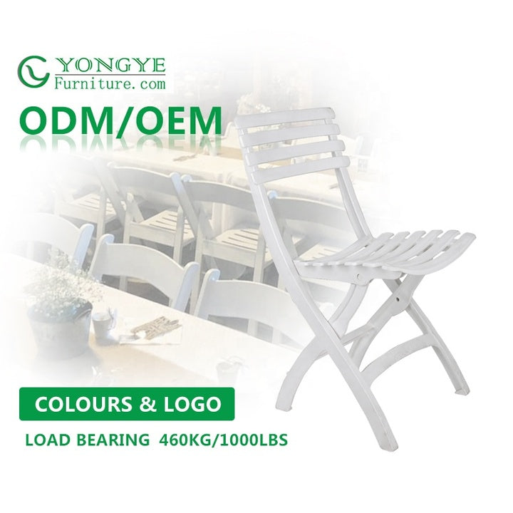 Wholesale Modern Portable Outdoor Furniture UV Protection Plastic Folding Garden Chairs Events Camping School Weddings