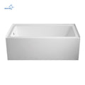 Best Selling 60 Inch New Pure White Acrylic Modern Apron Hotel Bathtubs with Skirts