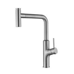 metal spray pull out kitchen faucet robinet cuisine kitchen faucet high quality l shape kitchen faucet two lever