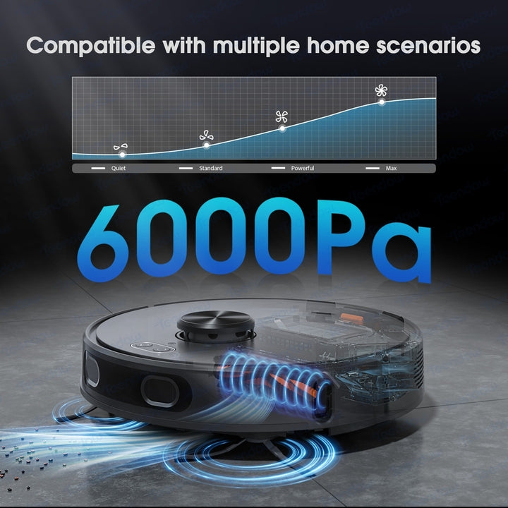 Teendow D60S Max Wholesale Mop 3 In 1 6000Pa Floor Mop Robotic Sweeping Vacuum Cleaner Robot Household Robot Vacuum