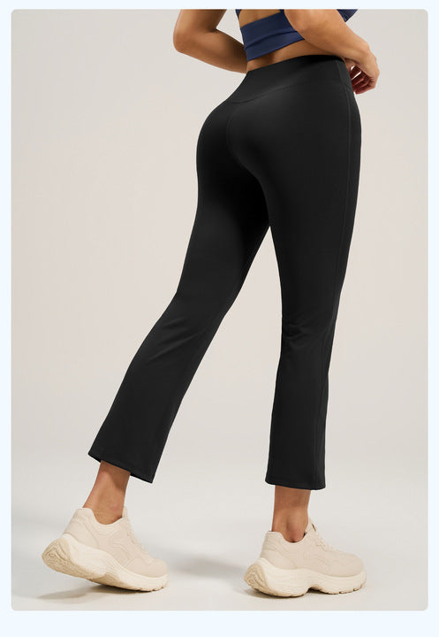 Seamless High Waist Flared Leggings Women Butt Lift High Elasticity Yoga Pants Full Length Stretchy Gym Fitness Wear