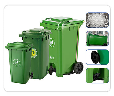 Customizable HDPE Industrial Public Outdoor 100L 120L 240L 360L 660L 1100 Liter Mobile Foot Pedal Waste Bin With Wheel