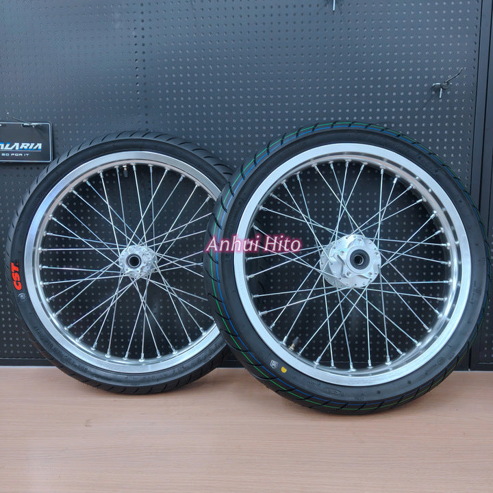 talaria xxx x3 mx3 mx4 supermotos wheel Kit Chrome-plated parts tires silver wheel rims supermoto wheels 70/90-17 90/80-17