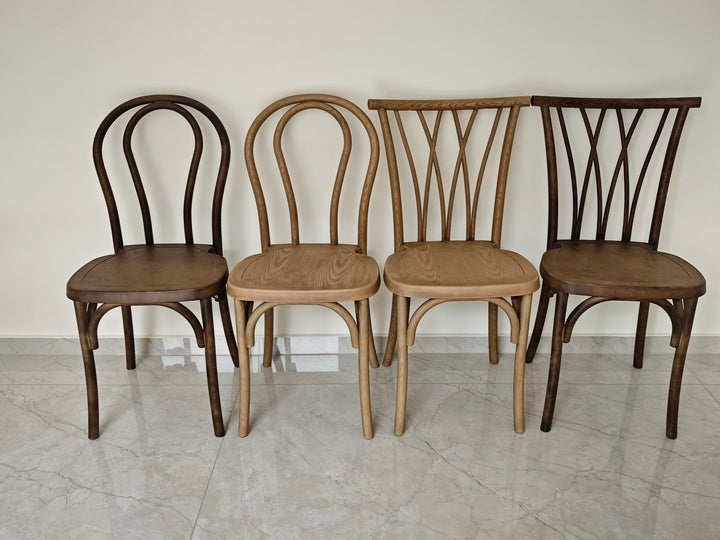 Modern Outdoor Waterproof Brown Natural Banquet Party Garden X Back Resin Crossback Chairs for Events