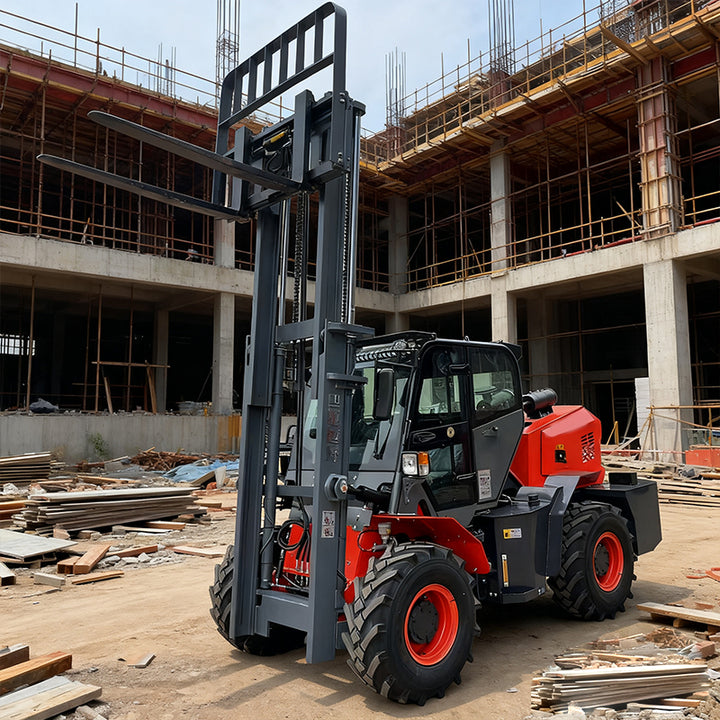 SDYD 4x4 Wheel Drive CE EPA Euro 5 Diesel Forklift 6 Ton off Road 2 Year Warranty