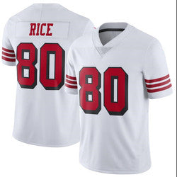Embroidery American Football Jerseys Custom San Francisco 17 Sanders 19 Samuel 80 Rice 85 George Kittle Stitched Sports Jersey