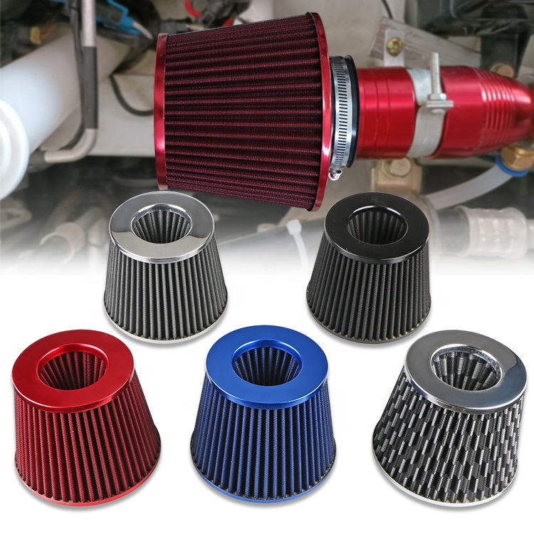 Universal 3 inch car high flow cold air intake system mushroom head air intake filter Large air flow