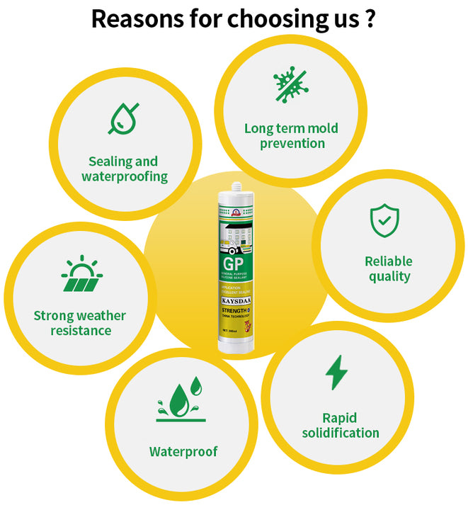 Clear/White Transparent 100% Silicone Sealant for Glasses Adhesives & Sealants ISO Certified Hot Melt Adhesive