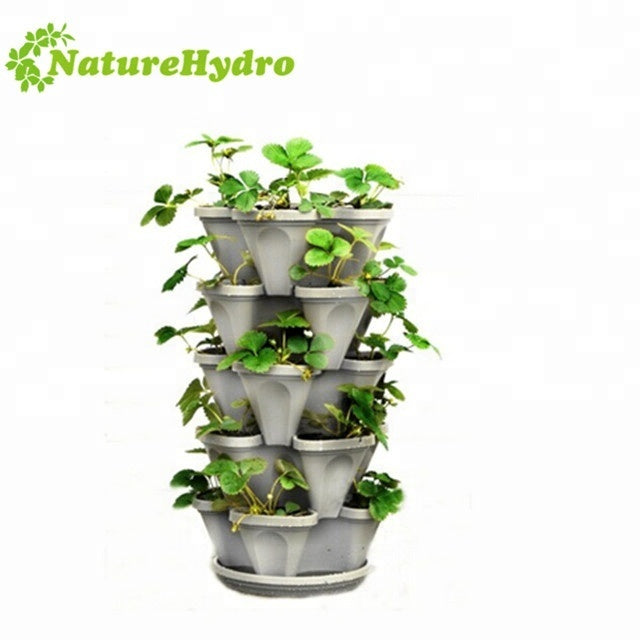 Strawberry Lettuce Planter Hydroponics Stacking Pots