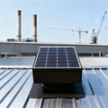 Roof Top Tunnel Green Air Vent 14'' Solar Powered Attic Heat Extractor High Speed DC Ceiling Ventilation Fan ODM Customizable