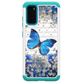 glitter diamond high quality tpu pc hybrid cute butterfly phone case for samsung galaxy s11e for alcatel for google pixel 4 xl