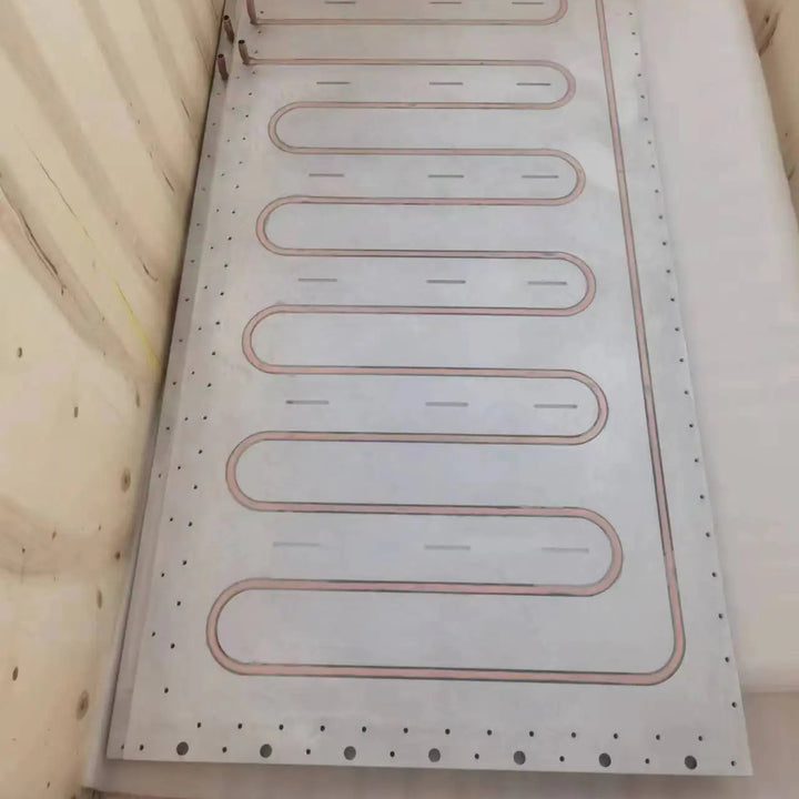 Custom Liquid Cooling Heatsink Aluminum Cold Plate with Cooper Tubes Water Cooling Plate