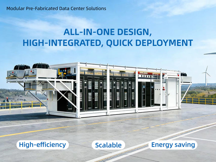 Vertiv SmartMod Modular Data Center Infrastructure 4 Racks 100kW Lead Acid Battery On-line Power/Cooling/Monitoring Container