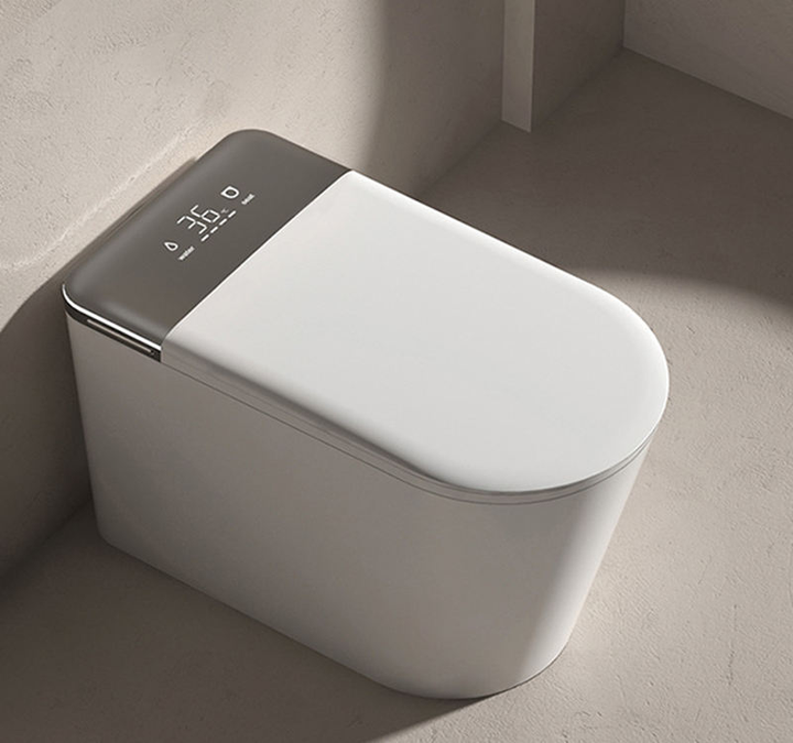 Floor Mounted WC Intelligent Toilet Automatic Operation S-trap Drainage Heated Seat Remote Control One Piece Smart Bidet Toilet