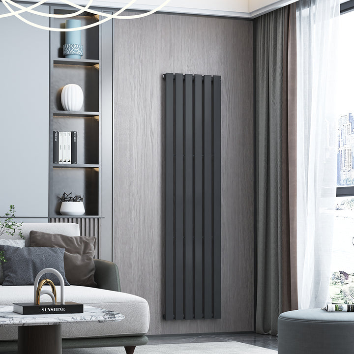 AVONFLOW CE Modern Vertical Column Single Flat Panel Designer Water Heating Radiator
