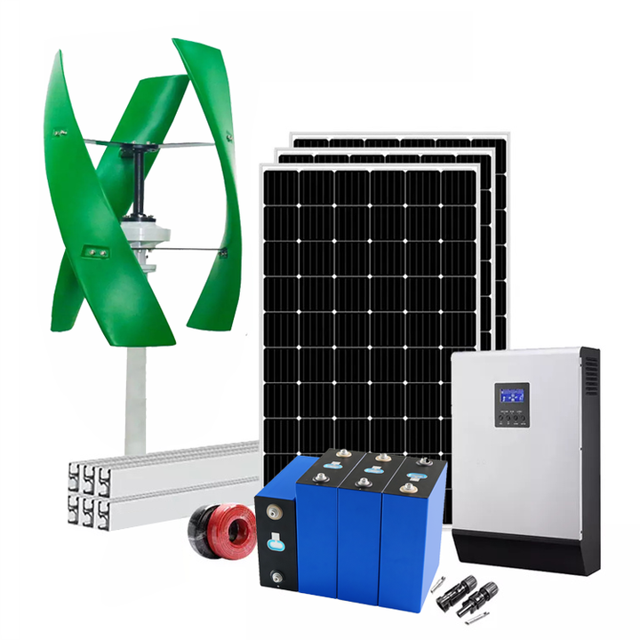 ELEGE Home Solar System 5kw Wind Turbine10kw System Inverse Control Integrated Power Supply System