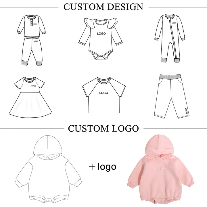 High Quality Infant Blank Sweatshirt Onesie Fleece Pull Over Toddler Boy Girl Fall Winter Casual Outfit Baby Romper