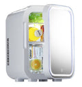 Portable mini cosmetics mini makeup fridge refrigerator with mirror / lighting